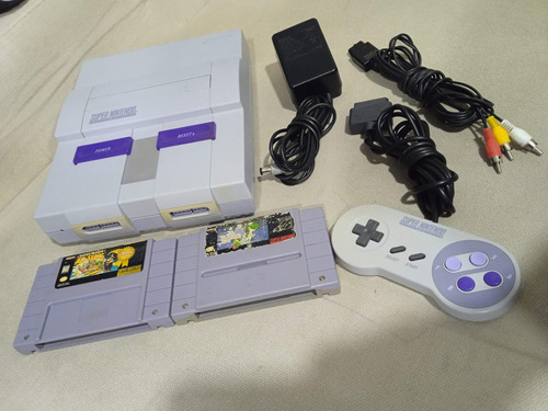 Super Nintendo Snes Original + 1 Control + Mario World Y All