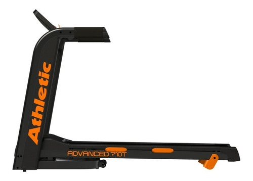 Esteira elétrica Athletic Advanced 710T 110V cor  preto e laranja