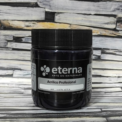 Acrílico Eterna Profesional 200ml Grupo 4 Violeta
