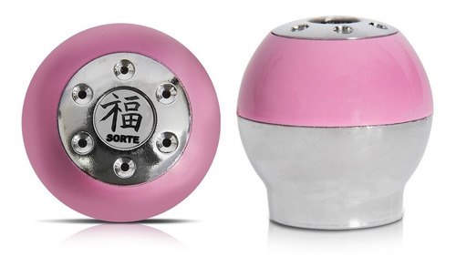 Imagem 2 de 4 de Bola De Cambio Sport Rosa Cromada