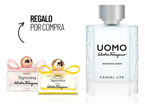 Kit Perfume Hombre Salvatore Ferragamo Uomo Casual Life Edt 