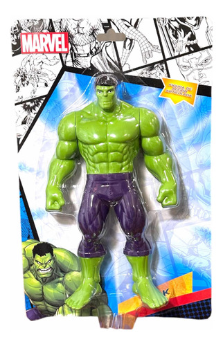 Muñeco Hulk Clasico Figura Articulada 23cm En Blister Marvel