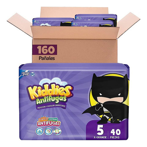 Kiddies Antifugas Etapa 5 XG 4 paquetes de 40 unidades
