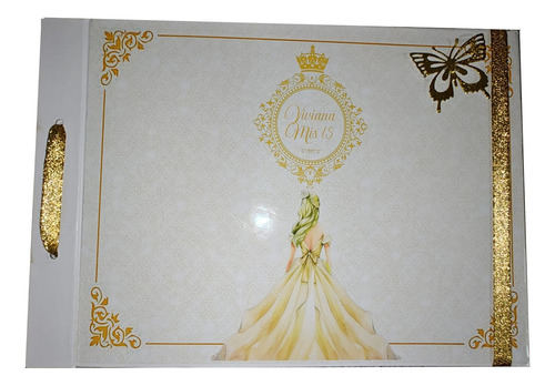 Libro De Firmas Personalizable 15 Años Casamiento