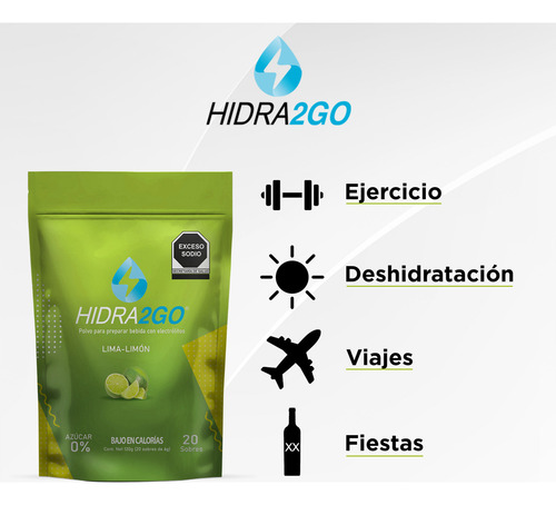Electrolitos En Polvo Bolsa 20 Sobres Sin Azúcar 600 Ml