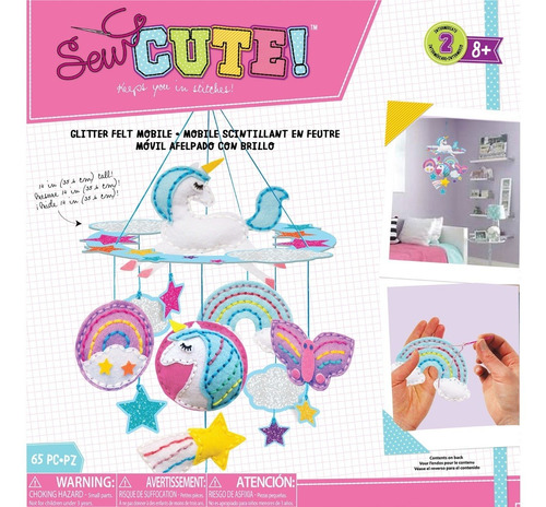 Kit Manualidad Móvil Unicornio Sew Cute - Hobby Lovers