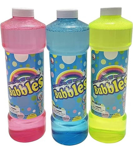 Líquido Para Burbujas 1 Litro Para Niños - Wanna Bubbles Color Multicolor