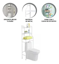 Comprar Pack2 Estante Para Bano De 3 Niveles Diseno Cuadrado Blanco