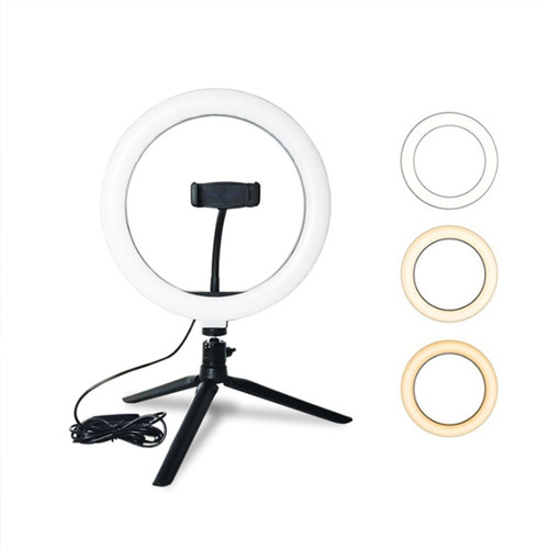 Lámpara Led Ring Light Studio Photo Video Ajustable Con Tríp