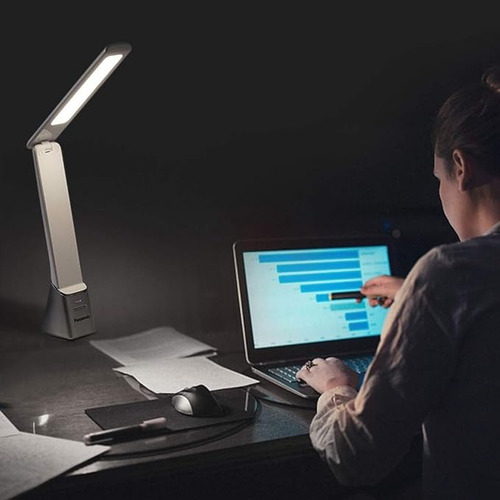 Lampara De Mesa Led Sensor Tactil Plegable Portátil Usb