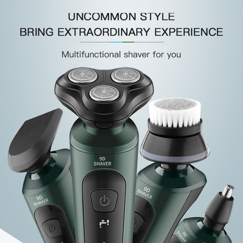 Razor Shaver Long Life Clean Shave 3 En 1, Color Verde Oscur