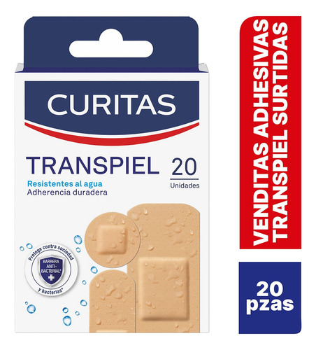 Venditas Adhesivas Curitas Transpiel X20 Unidades