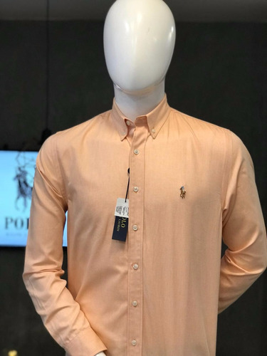 Camisa Polo Ralph Lauren Hombre Color Naranja