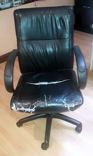 Sillon Ejecutivo Para Retapizar Negro Se Retira X Caballito!