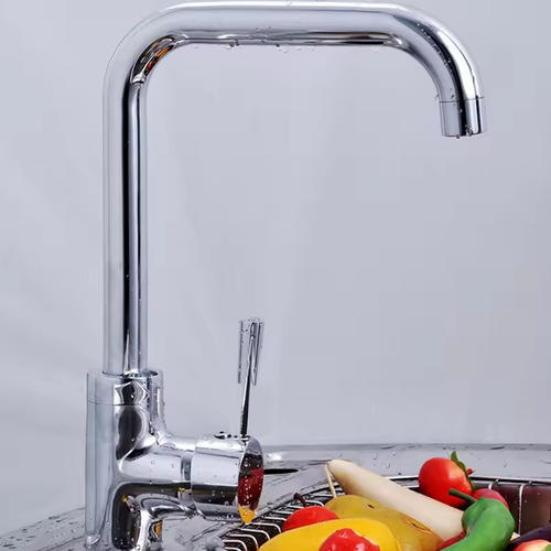 Torneira Gourmet Monocomando Cozinha Quente Frio Bancada Inox Cromada FC-36C