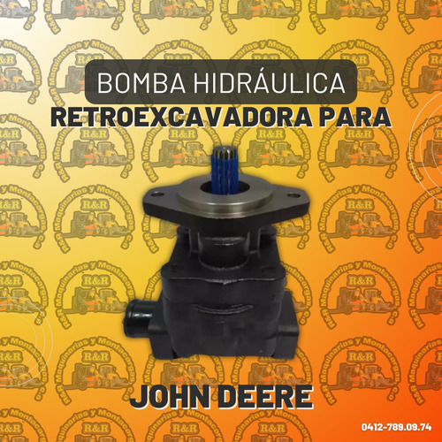 Bomba Hidráulica Para Retroexcavadora John Deere
