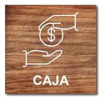 Comprar Señal En Madera Caja De Cobro Señalización