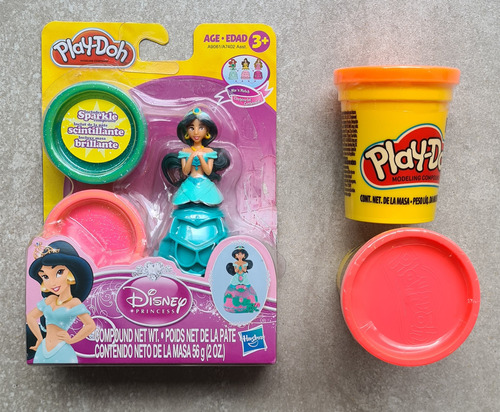 Play Doh Disney Princess Jazmin + 2 Masas Play Doh