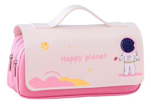 Estuche Para Lápices, Bolsa De Papelería Ligera Para Rosa