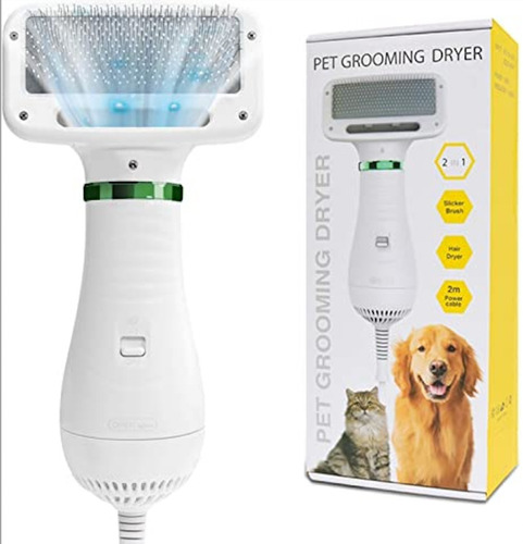 Cepillo Plus Solutions 2 En 1 Secador Para Mascotas 