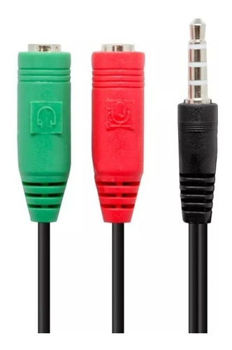 Cable Adaptador Plug 3,5mm Celular Ps4 A Mic Y Auricular Pc