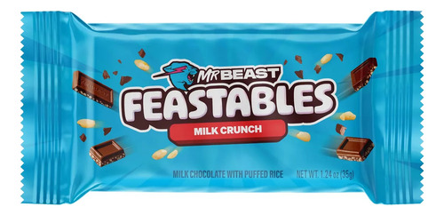 Chocolate Mr Beast Bar Milk Crunch 35g Feastables Original