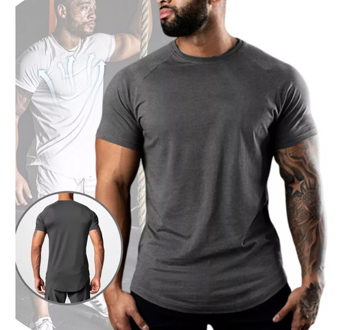 Camisetas Deportivas Secado Rápido Polera Fitness Hombre