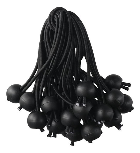 Sshhui 25pcs Ballas Black Bungee Multifuncionales Oxford De