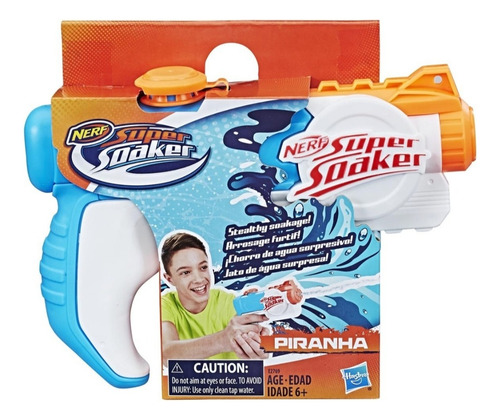 Nerf Super Soaker Piranha Pistola De Agua 2 Piezas Agua