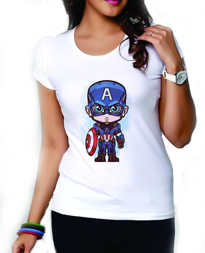 Blusas Alfa De Dama Blancas Infinity War Diseños Capi Chibi