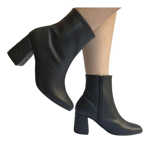 Imagen 6 de 10 de Botín Dama Felipe Rentería Tacón 7cms Moda Mujer Botas