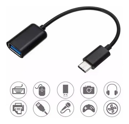 Imagen 7 de 10 de Cable Adaptador Usb Tipo C A Otg Usb I Caribe Sur Store®