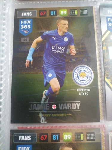 Carta Adrenalyn Jamie Vardy - Fans Favourite Fifa 365 2017