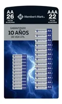 Comprar Pila Alcalina Member's Mark Aa 26 Pzas\u002Faaa 22 Pzas