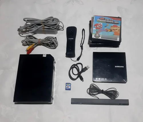 Consola Nintendo Wii + Lector De Disco Externo Usada (Usado)