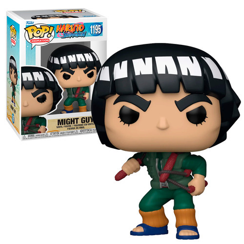 Funko Pop Might Guy Con Chacos #1195 Naruto Shippuden Anime Figura De Accion Original