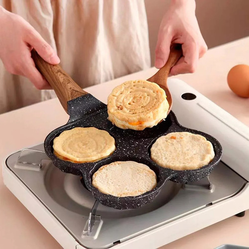 Panela Antiaderente Frigideira 4 Em 1 Para Panquecas Ovos E Cor VARIADOS