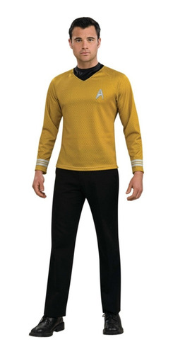 Disfraz Para Hombre Camiseta Dorada De Star Trek Pelicula
