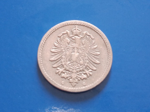 Moeda 5 Pfennig 1876 Alemanha