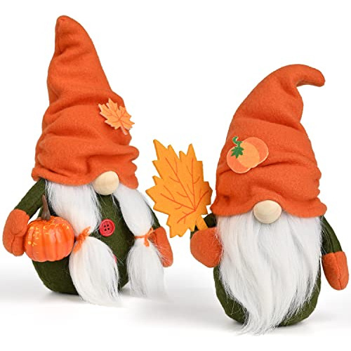 Gnomos De Otoño, 2 Paquetes De Gnomos Suecos De Peluch...