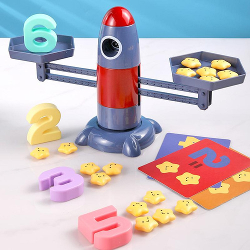 Rocket Balance Scale Juego De Mesa Juguetes Matemáticas