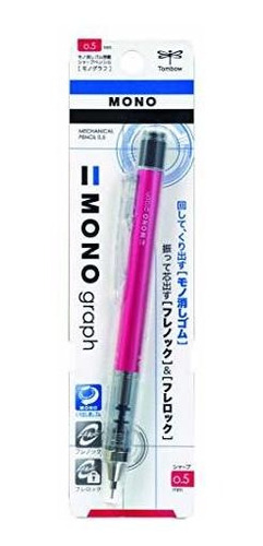 0.5mm Tombow Mono Gráfico Shaker Lápiz Mecánico, Rosa Cuerpo