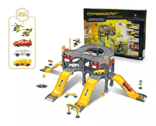 Pista Speedster Pit Stop Com Looping E Carrinho Polibrinq