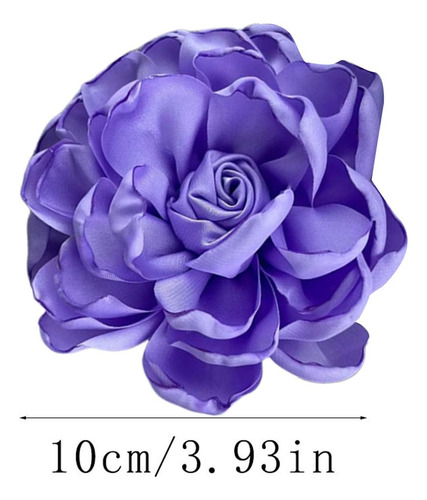 Tecido De Cetim Rosa Flor Grandes Broches Lapela Pinos