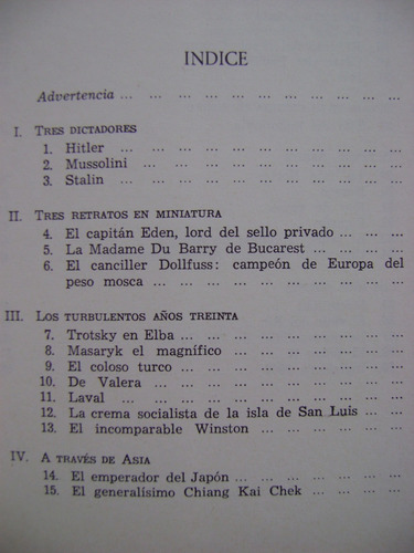 Lideres Del Siglo 20. Trotsky, Laval, Blum - John Gunther (Usado)
