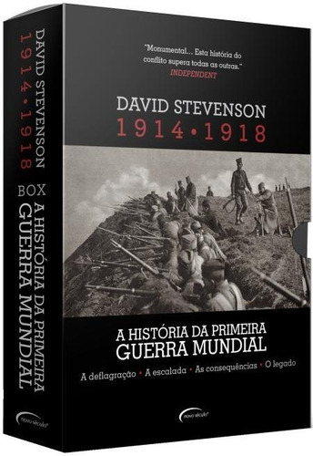 Box 1914-1918: a história da Primeira Guerra Mundial, de Stevenson, David. Novo Século Editora e Distribuidora Ltda., capa mole em português, 2018