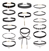 Comprar Gargantillas Choker Mujer Collar Joyeria Cadena X15 Unds