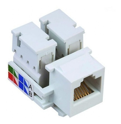 Imagen 2 de 6 de Ficha Conectores Jack Hembra Rj45 Cat 5e Redes Cable Utp X10