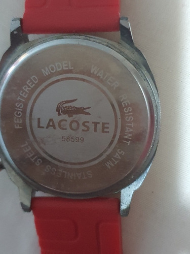 Relógio Vintage Lacoste Vermelho