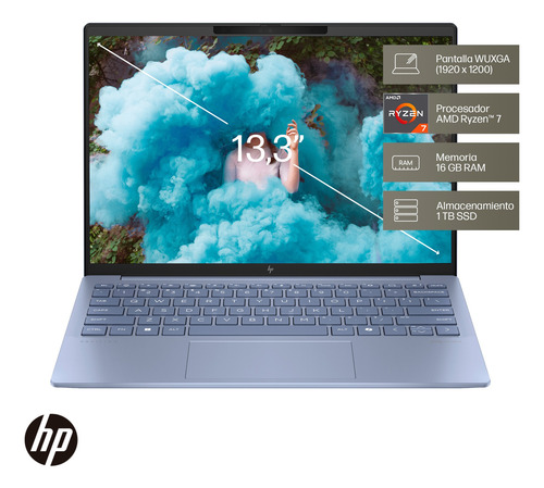 Hp Pavilion Laptop 13-bg0000la Amd Ryzen 7 16gb Ram 1tb Ssd Sky Blue